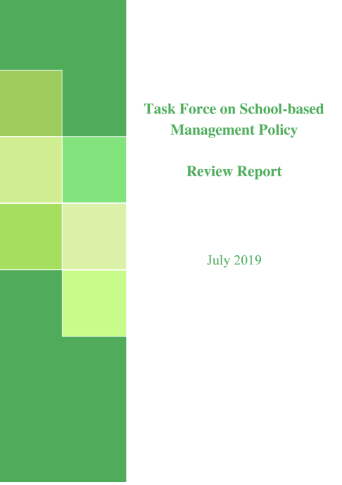Review Report of the Task Force on School-based Management Policy